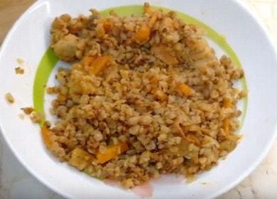 Много вкусна елда във фурната с месо: ние готвим по стъпка по стъпка рецепта със снимка.