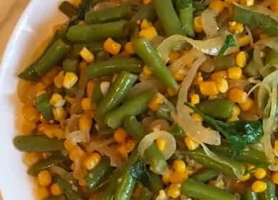 Топла боб и царевична шушулка салата 🍲