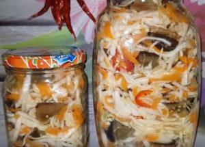 Прибираме вкусен патладжан със зеле за зимата по стъпка по стъпка рецепта със снимка.