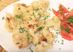 Приготвяме вкусно постно ястие от карфиол по стъпка по стъпка рецепта със снимка.