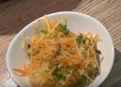 Салата от репи и моркови - диета рецепта 🥗