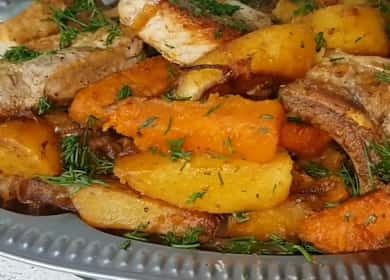 Силна и вкусна тиква с месо и картофи - проста рецепта 🍲