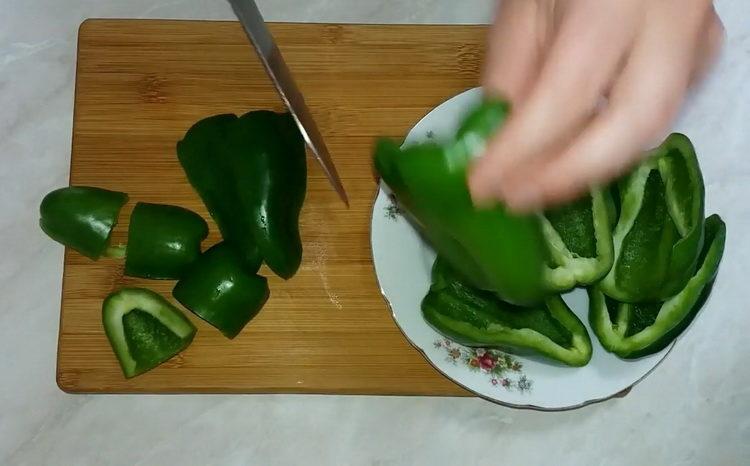 нарязана чушка