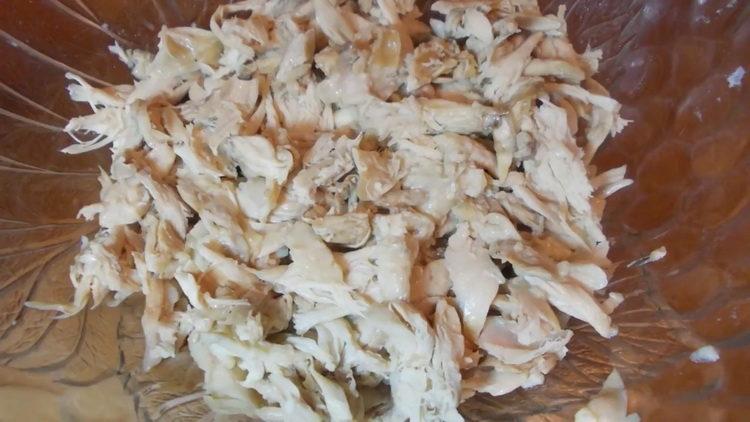 За готвене накълцайте месо