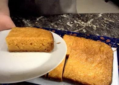 Манник с тиква на кефир без брашно и яйца 🥧