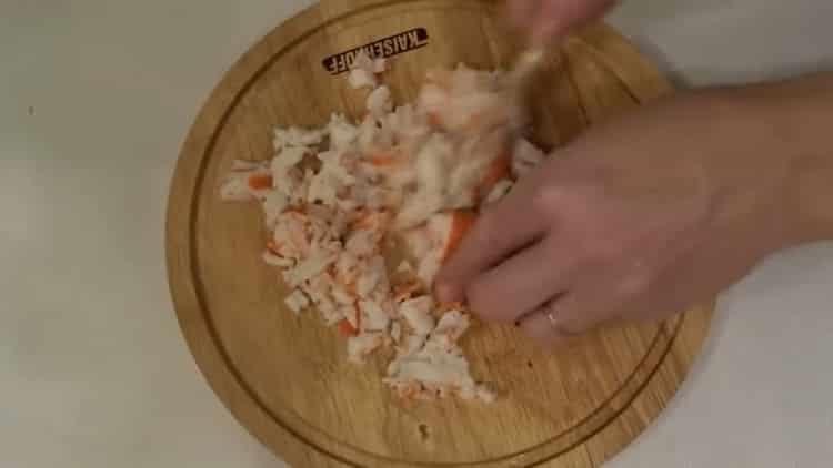 Подгответе ракови пръчици за готвене