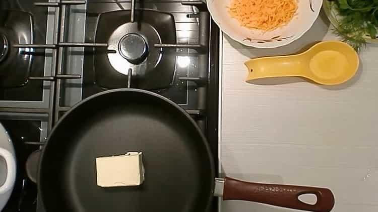 Загрейте тигана, за да готвите