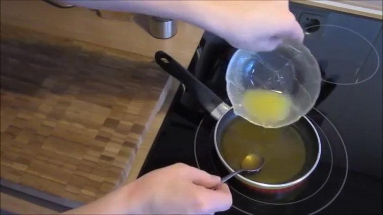 Пригответе пълнежа за готвене