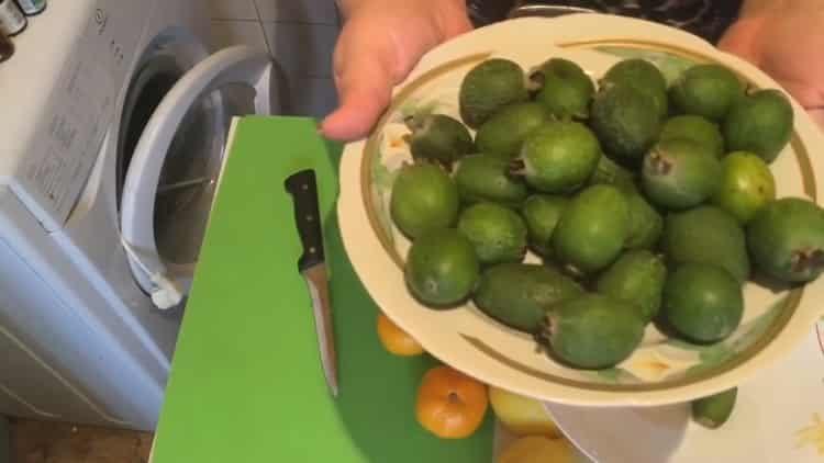 фейхоа с мед и лимон