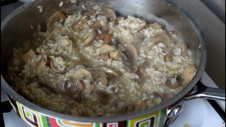 комбинирайте гъби и ориз
