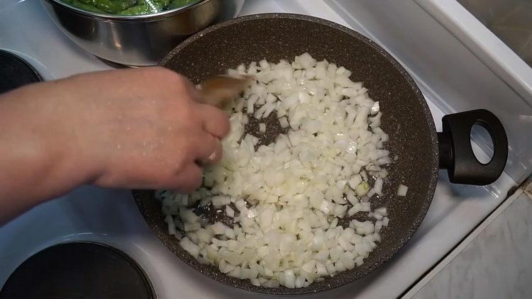 запържете лука