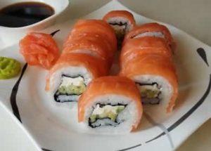 Rolls Филаделфия стъпка по стъпка рецепта със снимка