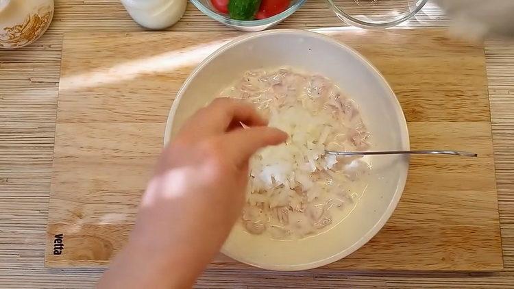 нарязано пилешко филе