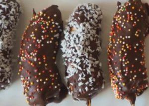 направете вкусни шоколадови банани