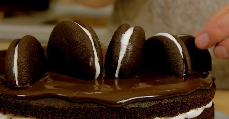 Вкусна торта Whoopi Pie със стъпка по стъпка рецепта със снимка