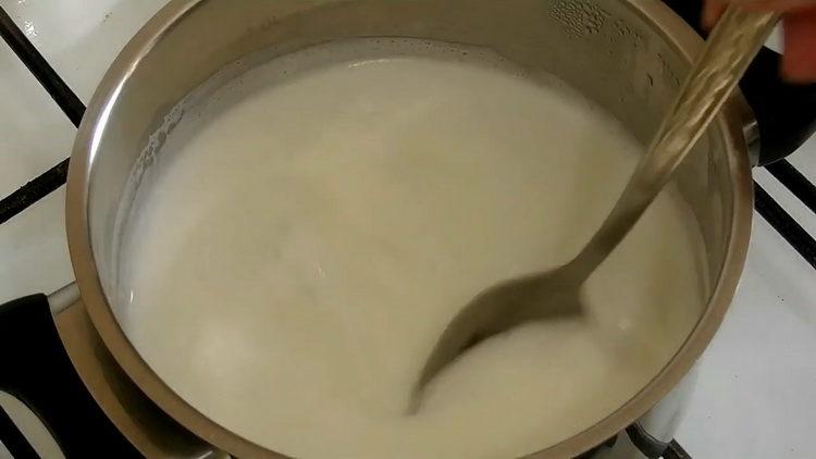 донесете съставки до готовност