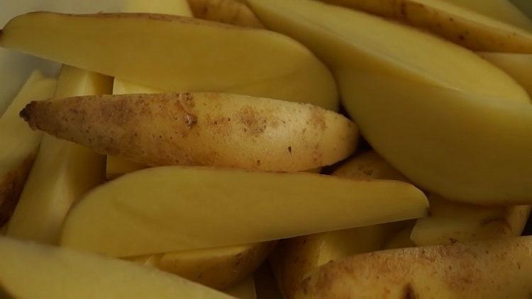 нарязваме картофите