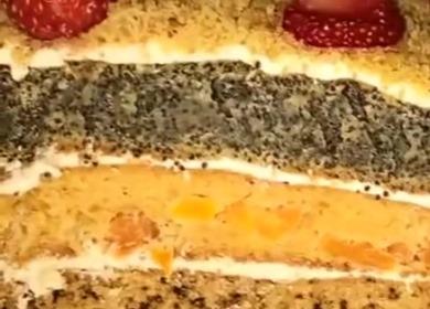 Вкусна гурме торта  със семена от мак